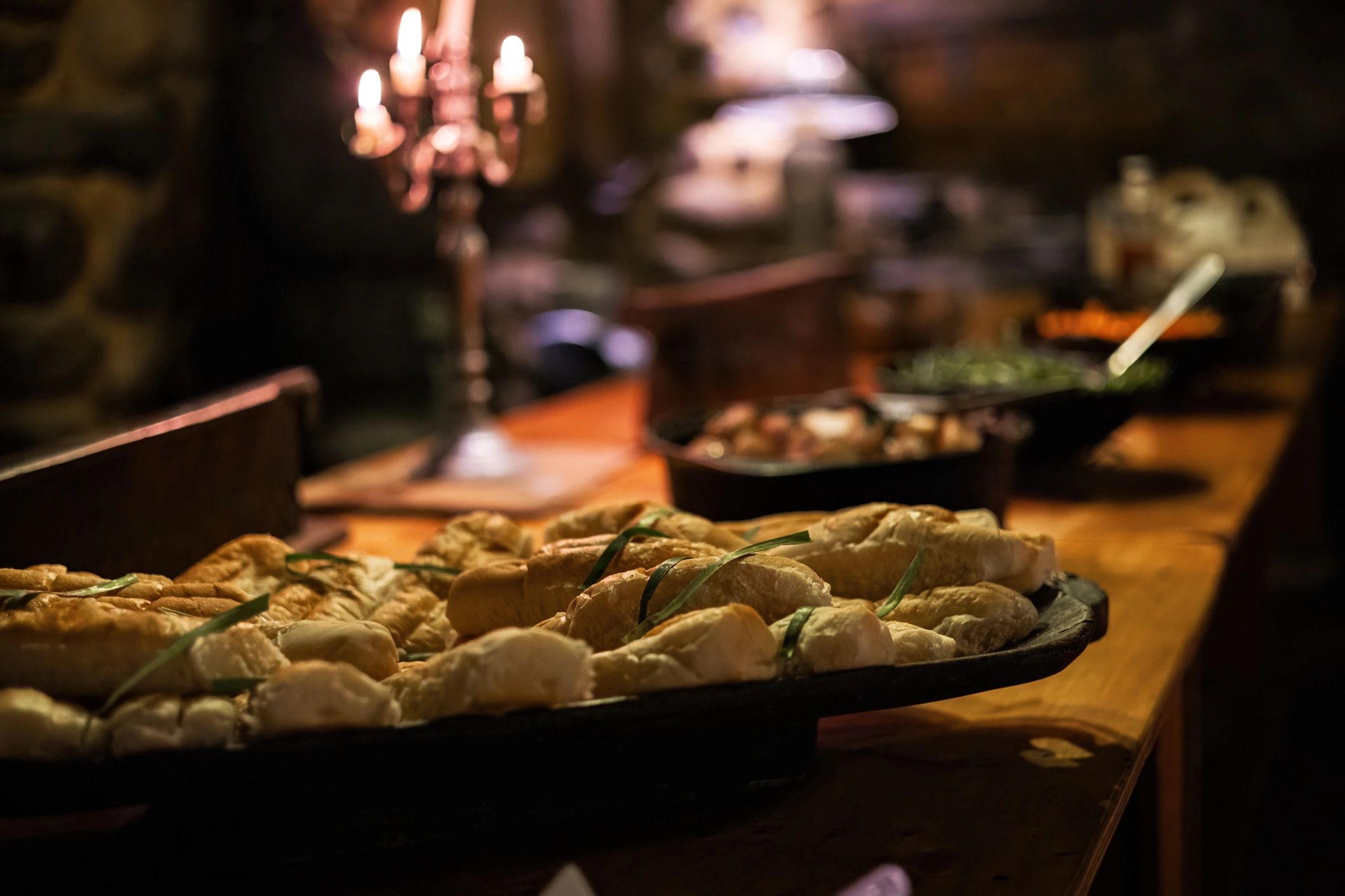 Grazing table arranged for an event